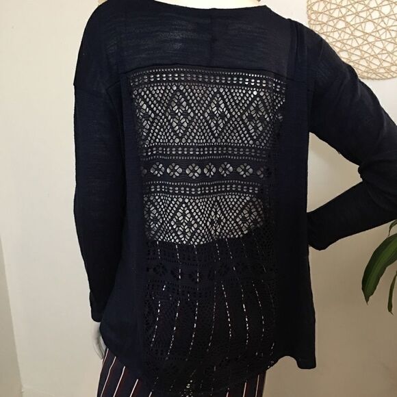 Aero Lite weight crochet back cardigan - Picture 3 of 6